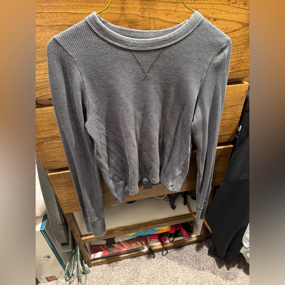 Aerie Waffle Knit Long Sleeve Size Medium